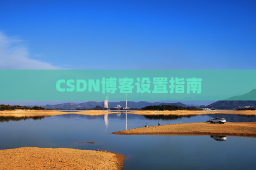 CSDN博客设置指南